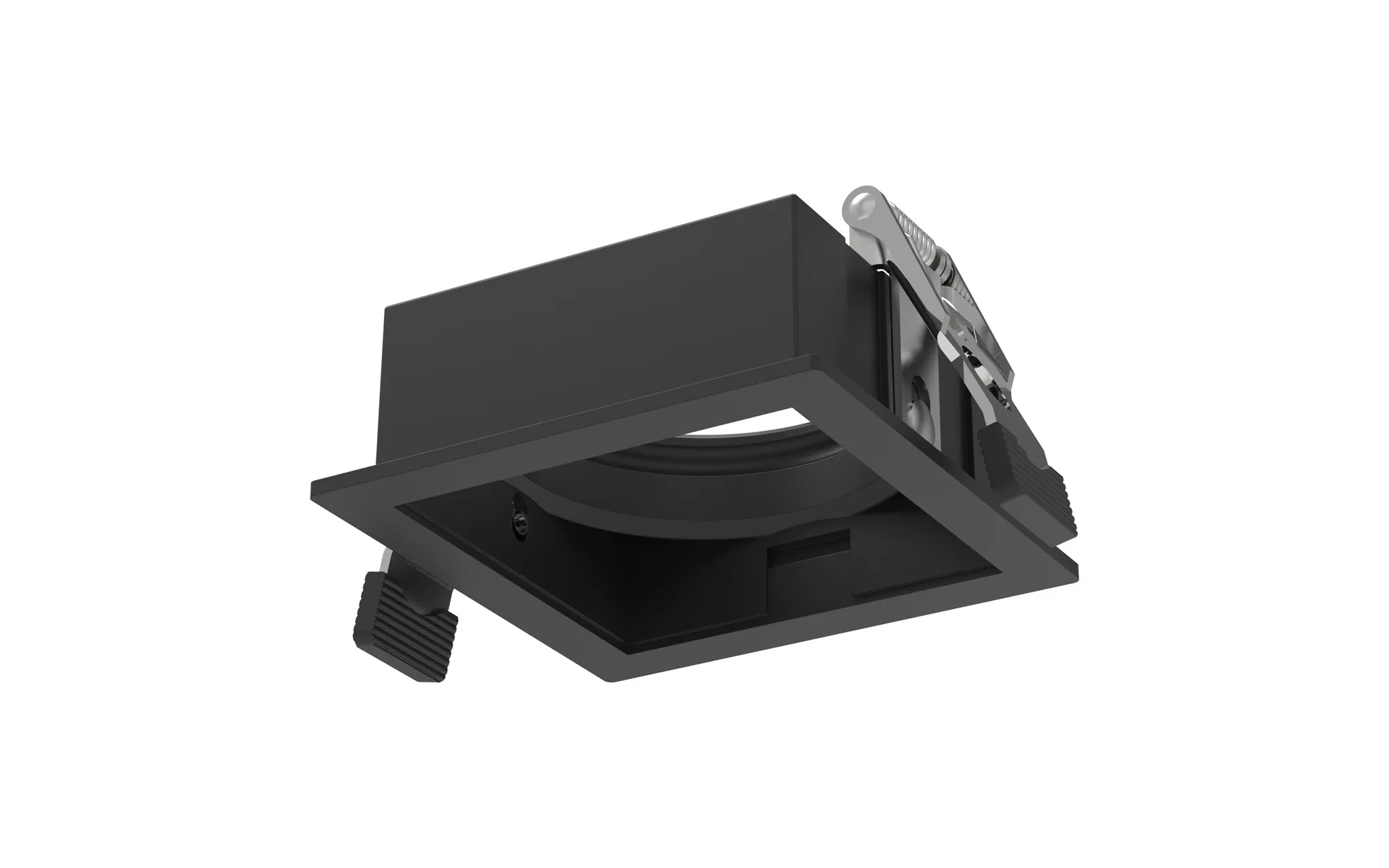 M9703  Sunrise 8W Square Recessed Led spotlight,Black outer frame, Cut out :55x55, 3yrs Warranty
